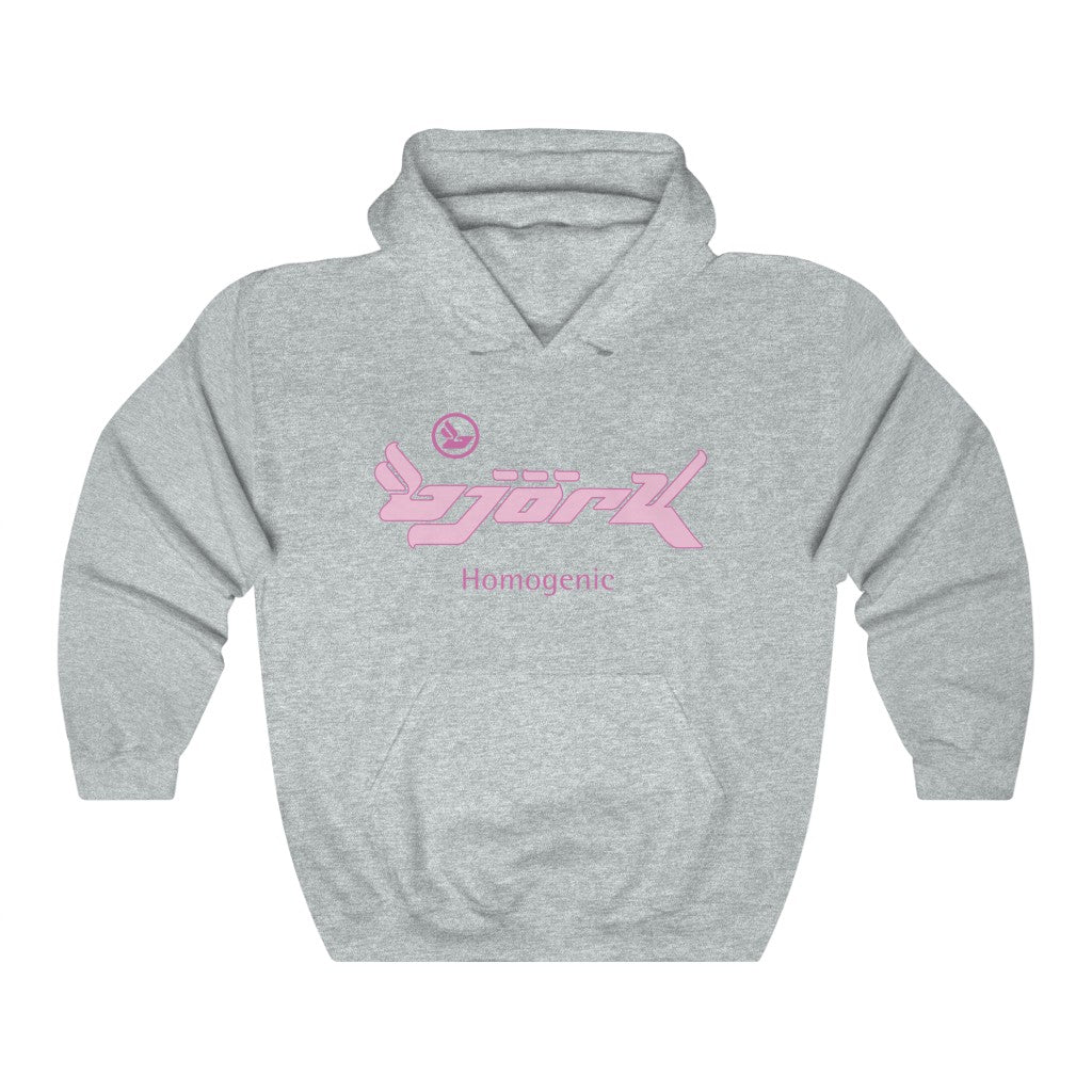 Bjork Homogenic Pink Logo Hoodie