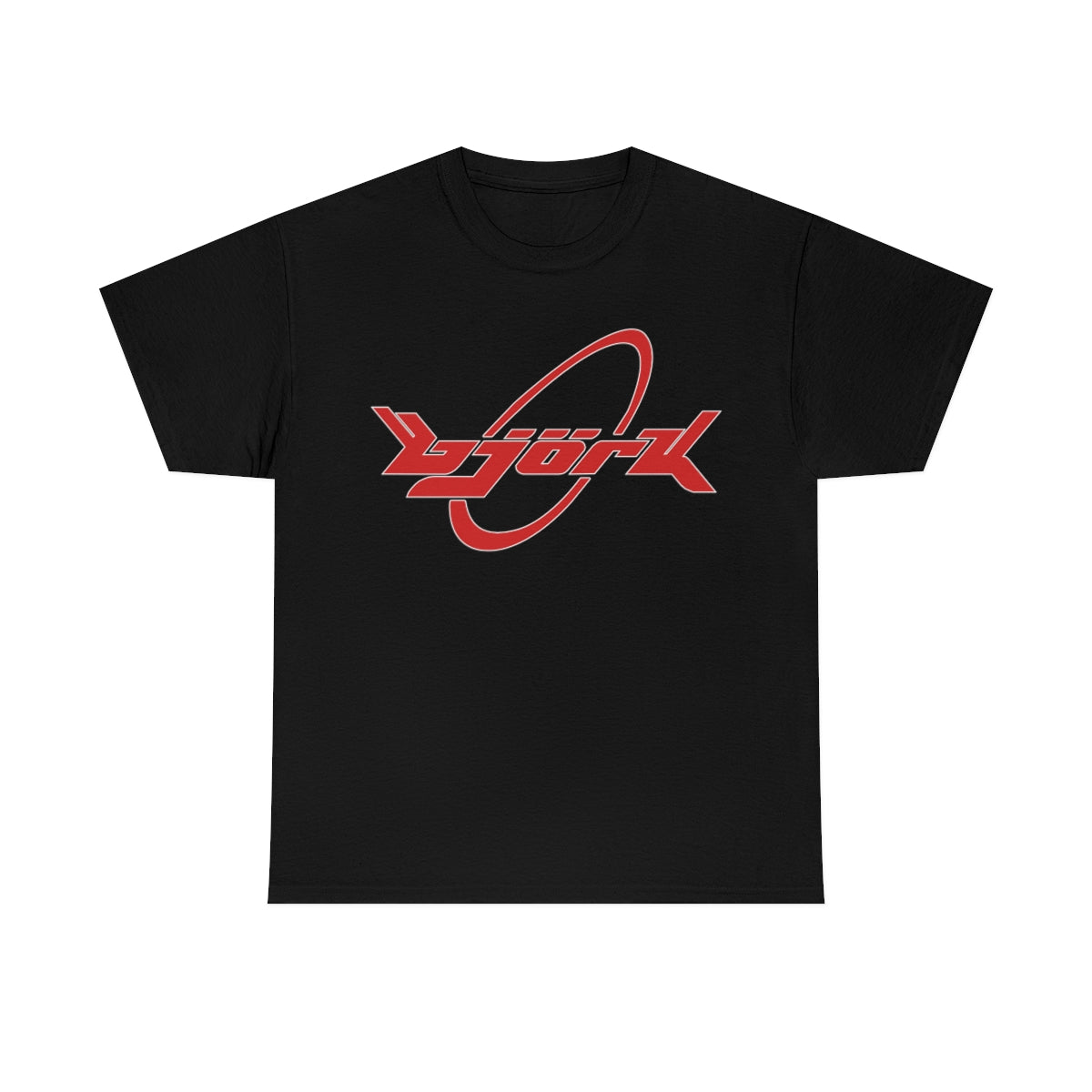 Bjork Debut Logo T-shirt ( Red / White )