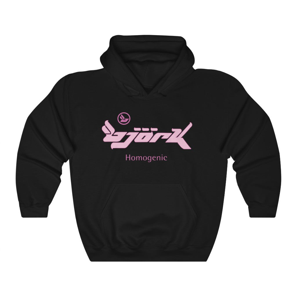 Bjork Homogenic Pink Logo Hoodie