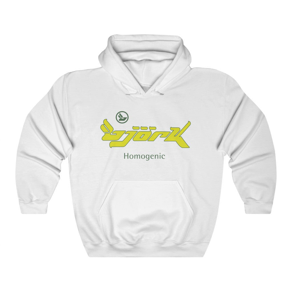 Bjork Homogenic Logo Hoodie ( Yellow / Dark Green )