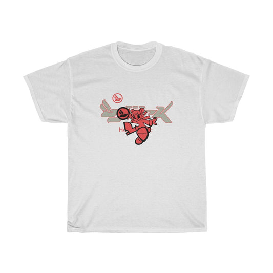 Bjork Homogenic Fly Girl Red & Grey Logo T-shirt