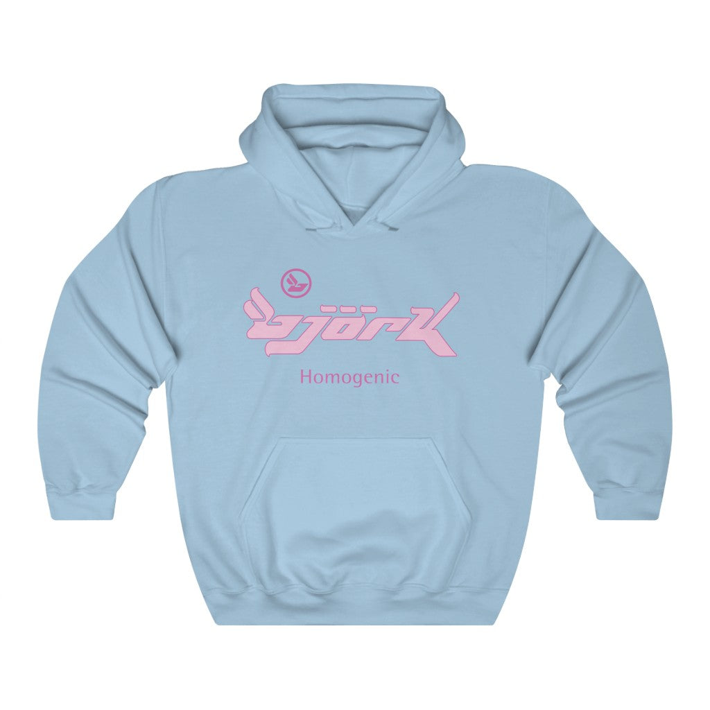 Bjork Homogenic Pink Logo Hoodie