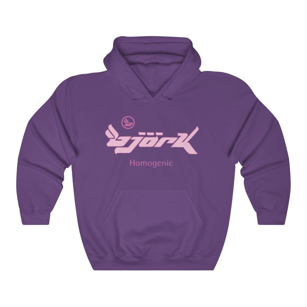 Bjork Homogenic Pink Logo Hoodie