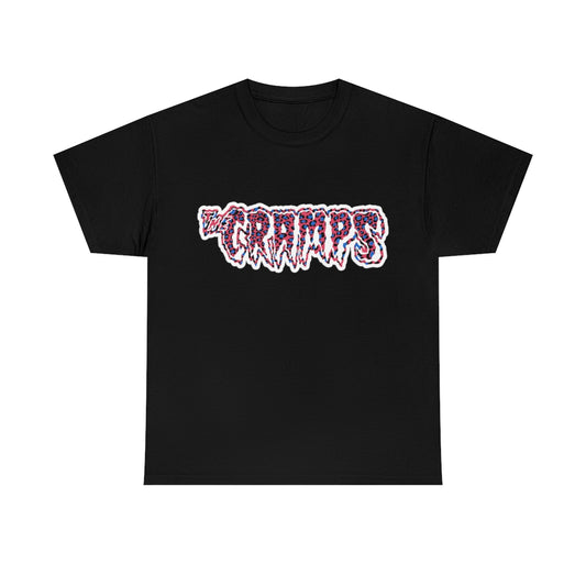 The Cramps Logo T-shirt (Pink / Blue)