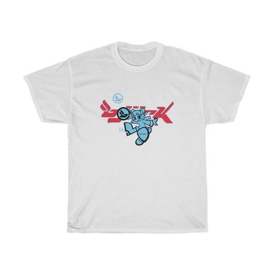 Bjork Homogenic Fly Girl Blue & Red Logo T-shirt