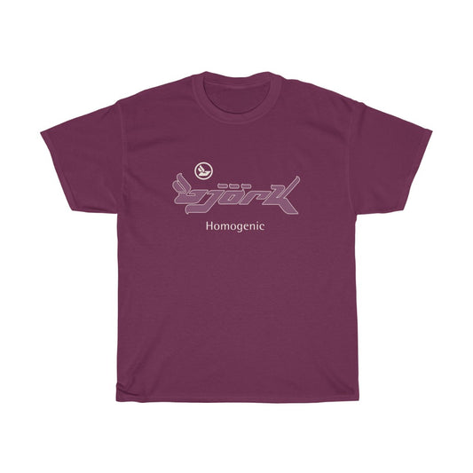 Bjork Homogenic Grape & Light Cream Logo T-shirt