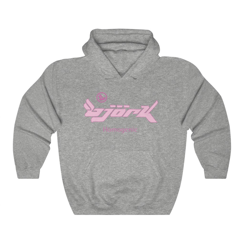 Bjork Homogenic Pink Logo Hoodie