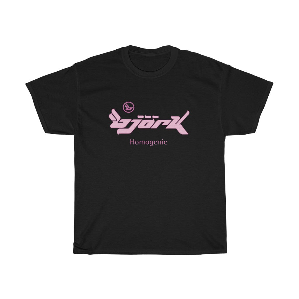 Bjork Homogenic Pink Logo T-shirt