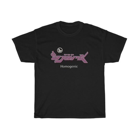 Bjork Homogenic Grape & Light Cream Logo T-shirt