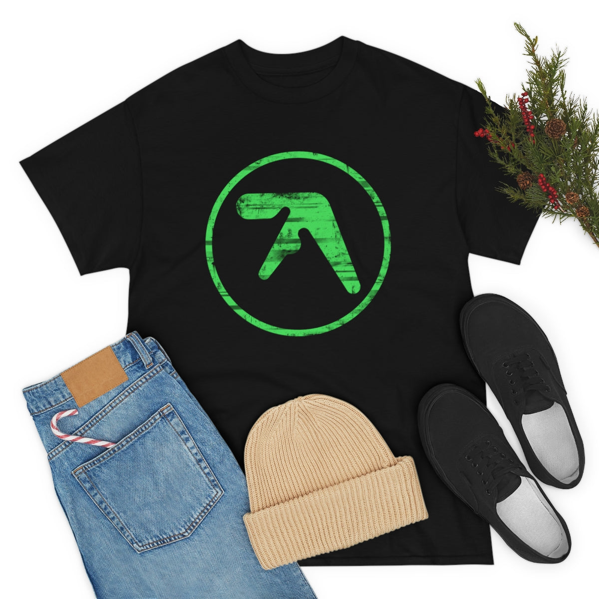 Aphex Twin Vintage Vibe Green Logo T-shirt – hoodieisland