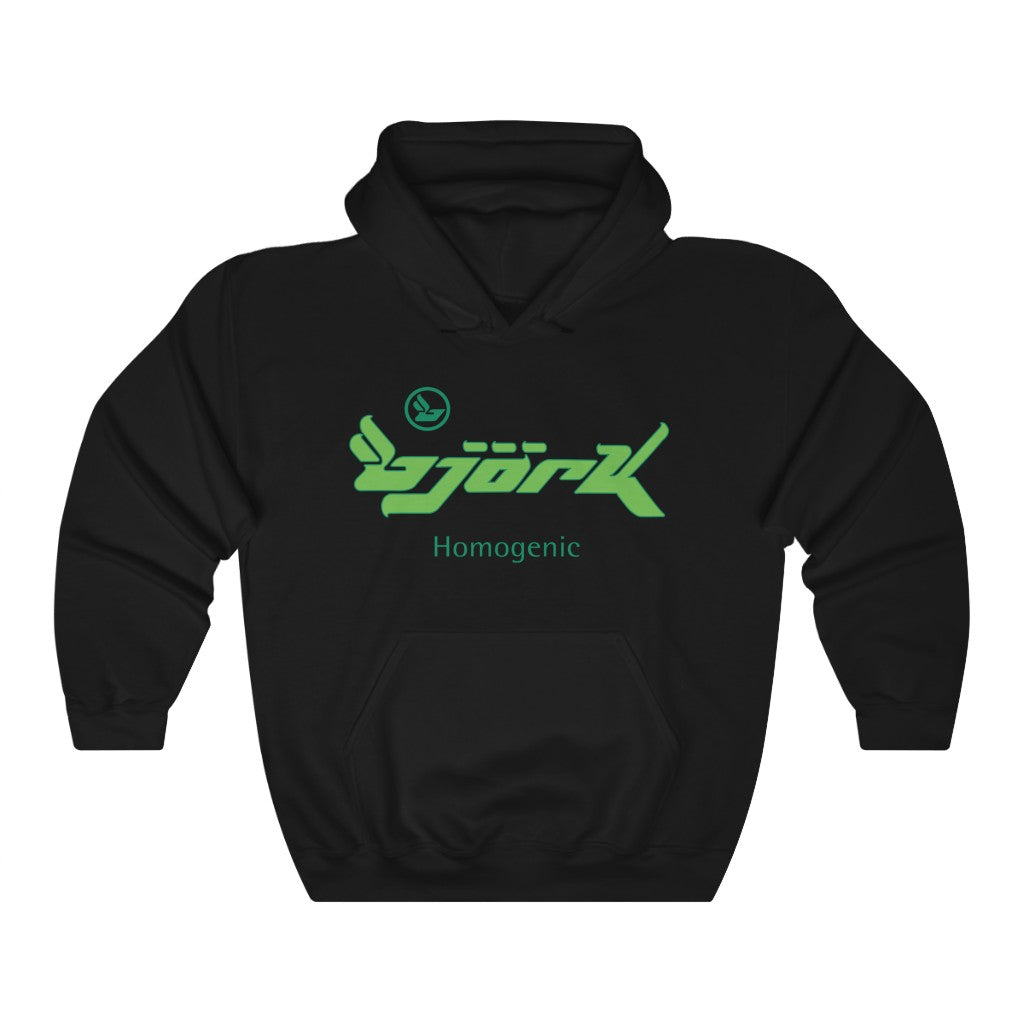 Bjork Homogenic Green Logo Hoodie