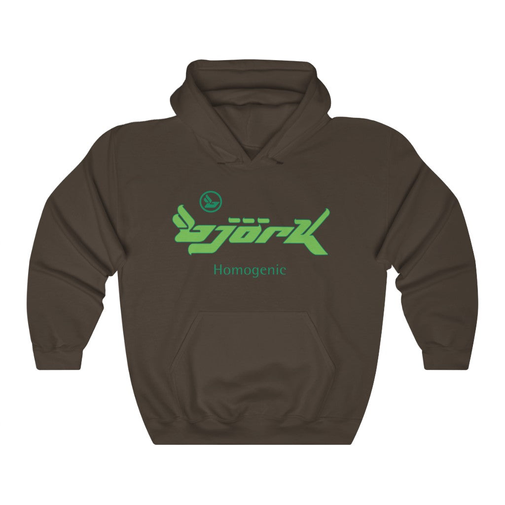 Bjork Homogenic Green Logo Hoodie