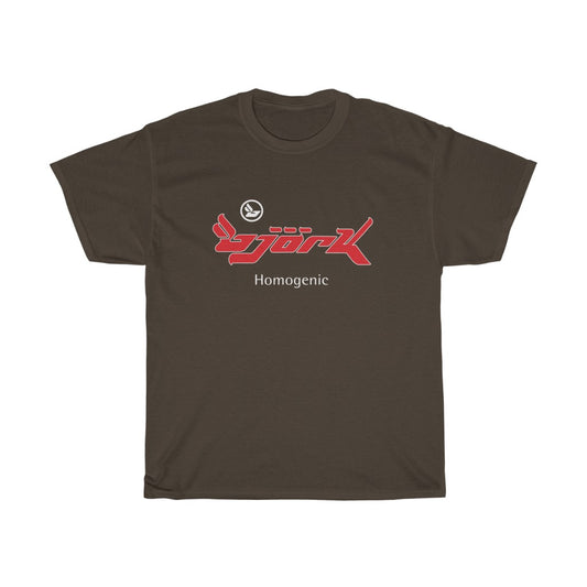 Bjork Homogenic Red & White Logo T-shirt