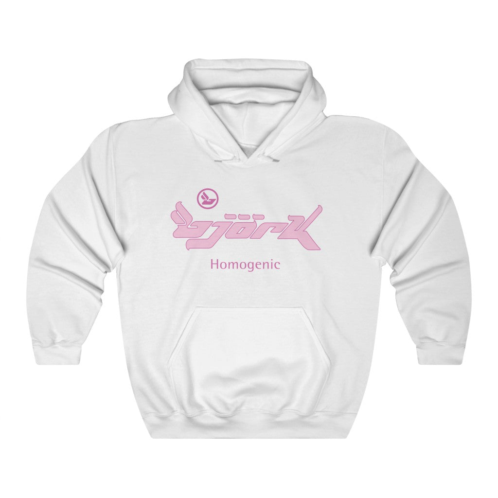 Bjork Homogenic Pink Logo Hoodie