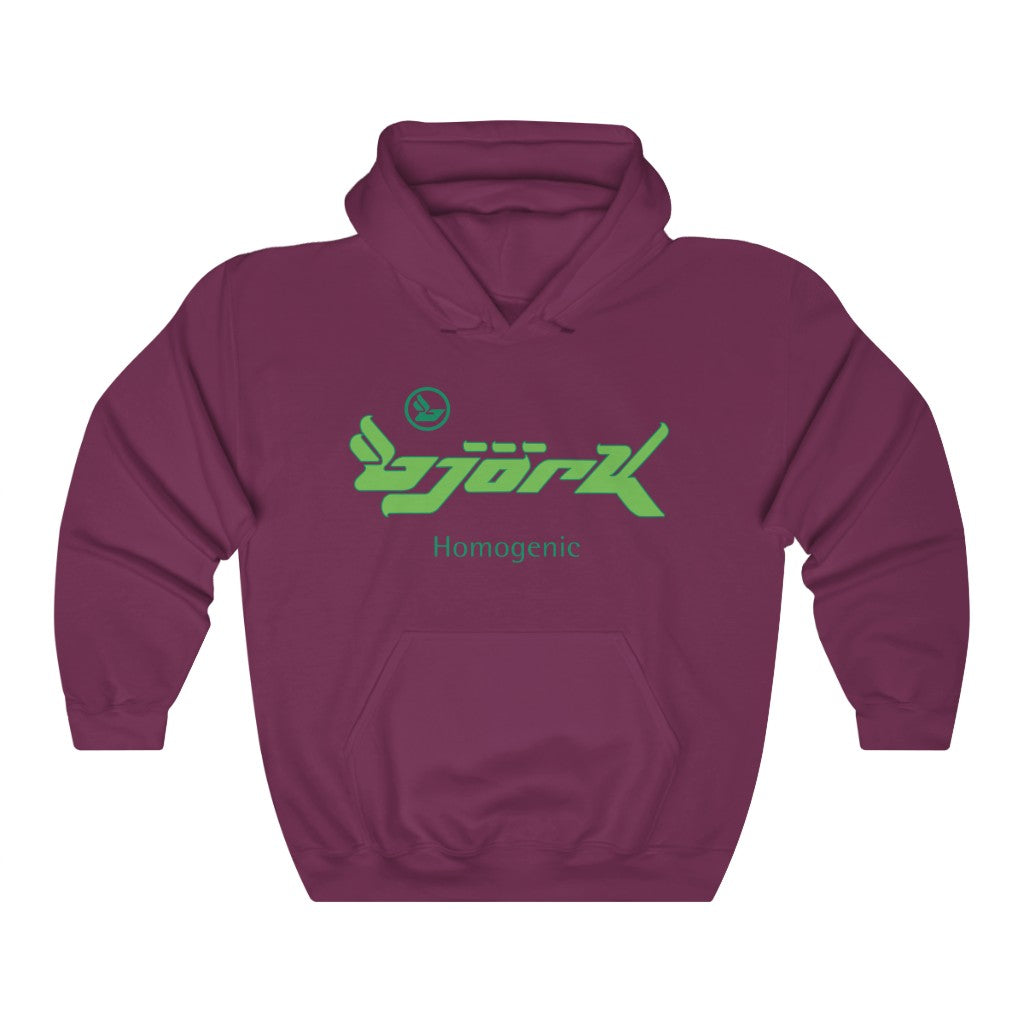 Bjork Homogenic Green Logo Hoodie