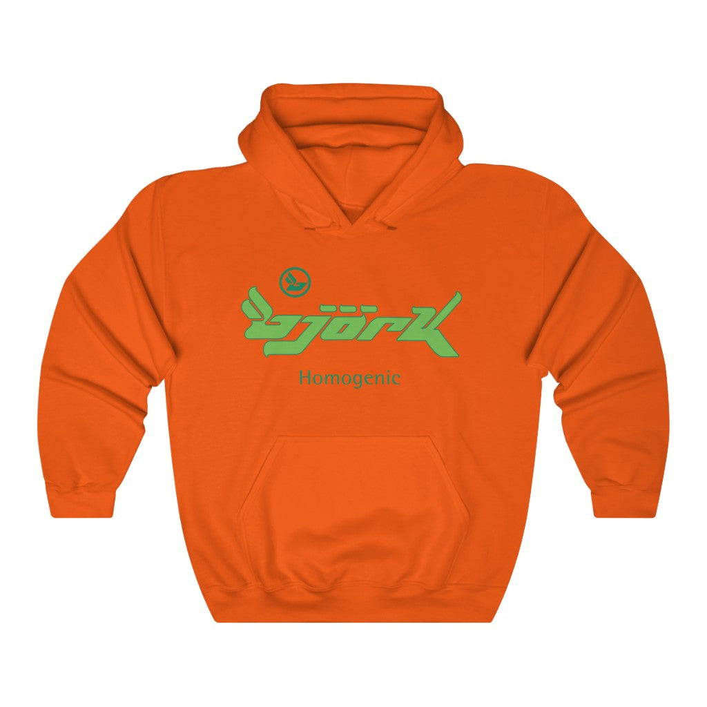 Bjork Homogenic Green Logo Hoodie